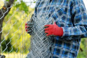 protective chain link diamond wire fence